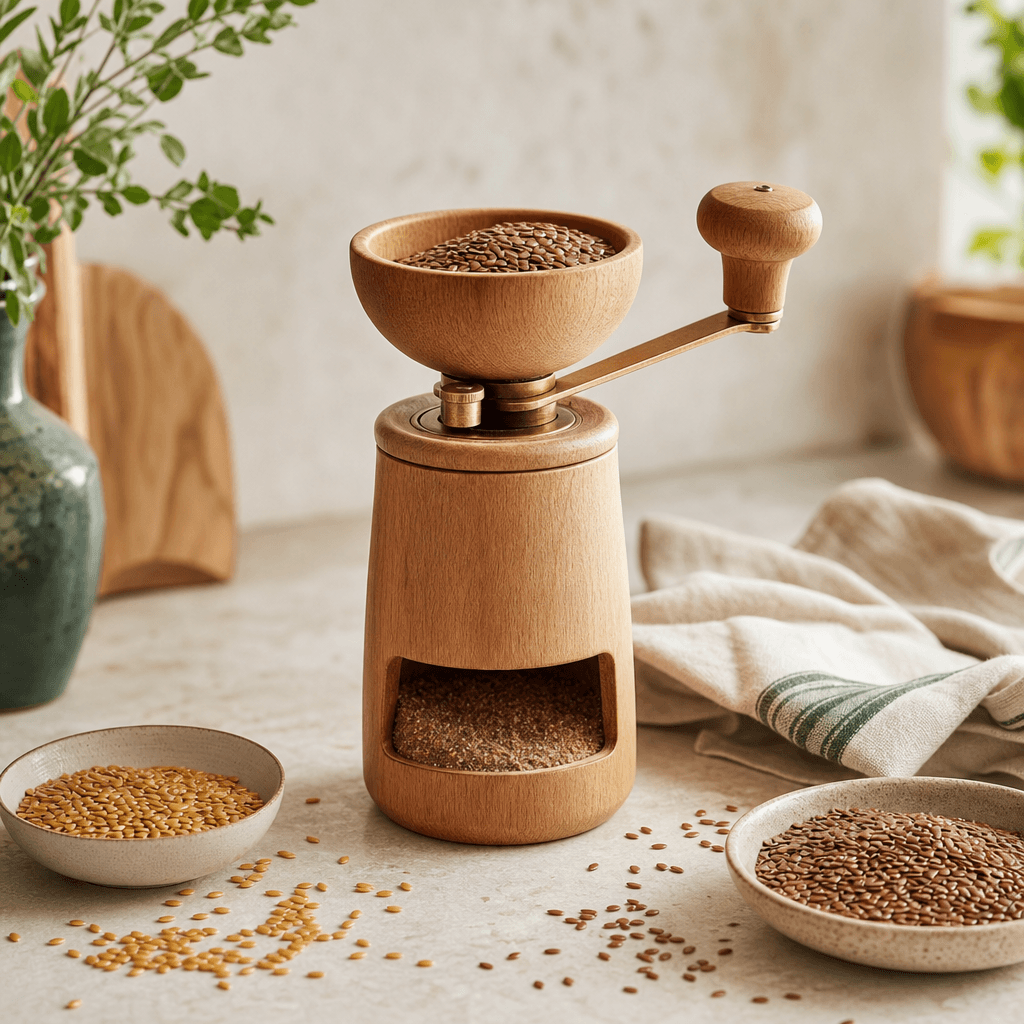 Ceramic Burr Hand Mill: Generated concept visual; final product photo pending supplier/sample confirmation.